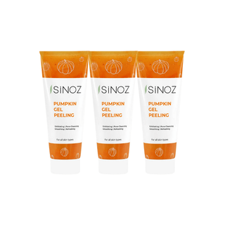 Sinoz Pumpkin Gel Face Scrub With Pumpkin Extract 100ml 3 Pack Chivela