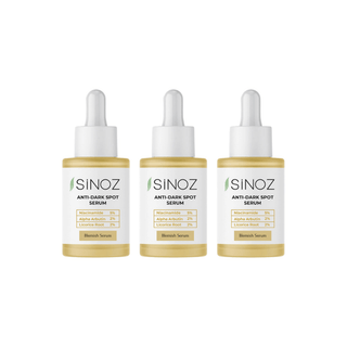 Sinoz Skin Care Serum For Dark Spots And Acne Scars 30ml 3 Pack - By Baano