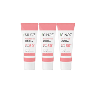 Sinoz Spf50+ Tone Equalizer Pa++++ Pink Sunscreen 50 ml 3 Pack - By Baano