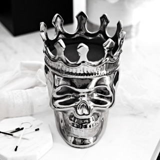 Silver Maximilien Skull in Thé Aroma Thompson Ferrier