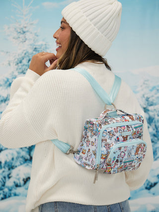 tokidoki Snow Day Bestie Small Messenger Handbag, Backpack — Ice Blue - By Baano