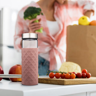 Diamond Lattice Silicone Bottle Sleeves Set, for 16oz Bottles