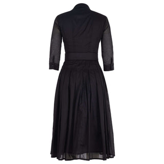 Audrey Dress #4 Solid Black Dress - By Baano