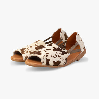 Spotted Luxe Peep Toes - By Baano