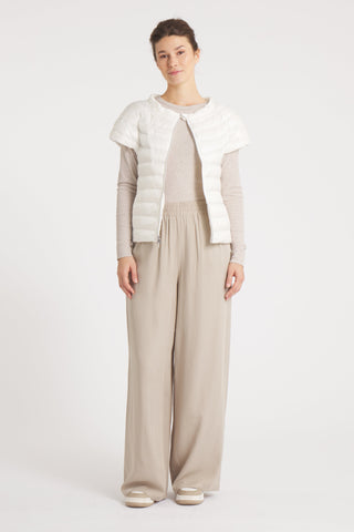 The St Ives | Down Vest | Ivory - By Baano