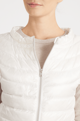 The St Ives | Down Vest | Ivory - By Baano