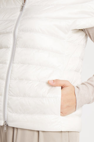 The St Ives | Down Vest | Ivory - By Baano