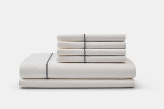 Cotton Piping Design Bed Sheet Set