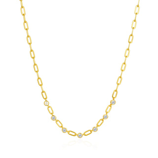 Starlette's Big Dipper Necklace In Gold- 18K Gold with 7 Stunning CZ Stones