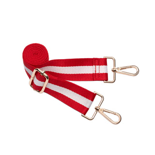 Poppy Red HydroBag® with Red & White Striped Strap