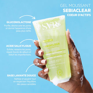 Svr Sebiaclear Facial Cleansing Gel Moussant 200 ml - By Baano