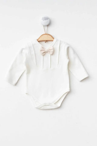 Adam Ecru Baby Boy Set - By Baano