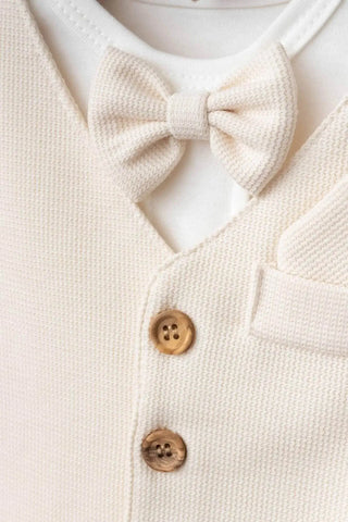 Adam Ecru Baby Boy Set - By Baano