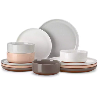Tara Multicolor 12 Piece Dinnerware Set
