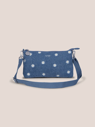 3-piece Pouch Clutch Purse Set - Denim & Daisies JuJuBe