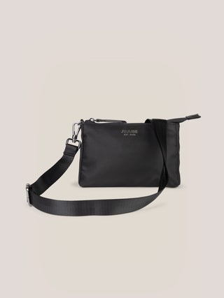 Witney Carson 3-piece Pouch Set - Cloud & Black - By Baano