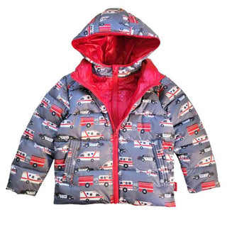Car Seat Coat | The Road Coat Down - Rescue Print