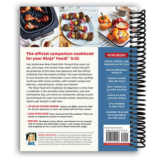 The Official Ninja Foodi Grill Cookbook for Beginners: 75 Recipes for Indoor Grilling and Air Frying Perfection (Spiral Bound) - By Baano