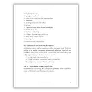 The Set Boundaries Workbook: Practical Exercises for Understanding Your Needs and Setting Healthy Limits (Spiral Bound) - By Baano