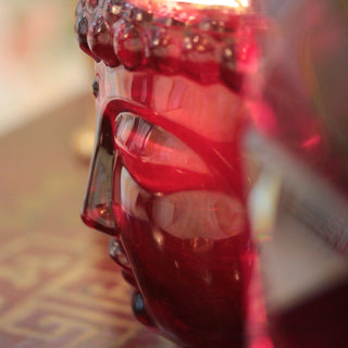 Elizabeth II | 24K Gold Ruby Red Glass Buddha Royale - By Baano