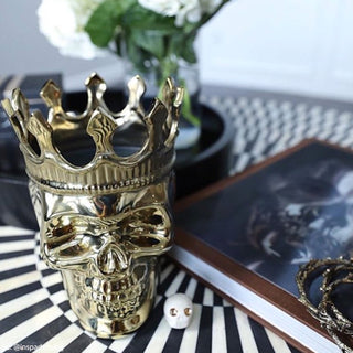 Gold Bonaparte Skull in Wood Charnel Thompson Ferrier