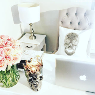 Silver Maximilien Skull in Thé Aroma Thompson Ferrier