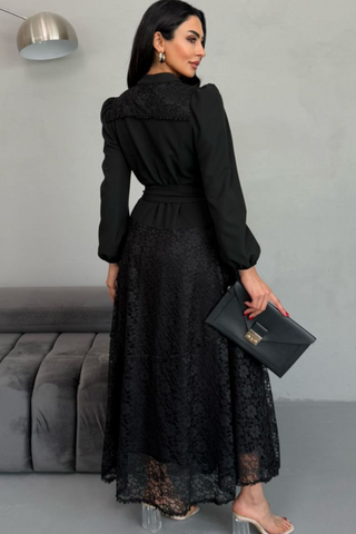 White Women Temple Dress - Long Maxi Dress - By Baano