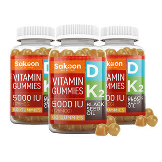 5000 IU Vitamin D3 With Vitamin K2 & Black Seed Oil - By Baano