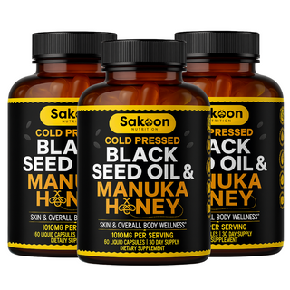 Black Seed Oil & Manuka Honey Capsules - By Baano