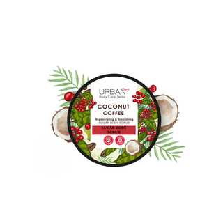 Urban Care Body Scrub Coconut Coffee 200 ml - By Baano