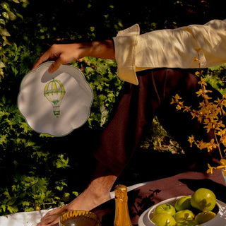 Valensole Lavender Scalloped Starter Plate - Set of 4 (+1 Bonus Plate)