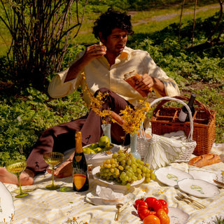 Valensole Lavender Scalloped Starter Plate - Case of 12 Plates (+3 Bonus Plates)