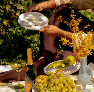 Valensole Lavender Scalloped Starter Plate - Set of 4 (+1 Bonus Plate)