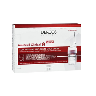 Vichy Dercos Aminexil Clinical 5 Women Anti-Shedding Serum 21 x 6 ml - By Baano