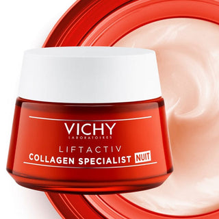Vichy Liftactiv Collagen Specialist Anti-Aging Night Care Cream 1.7 oz Skin Care Chivela