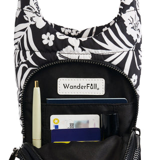 Tropical Black & White Floral Print HydroBag®