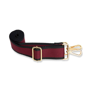 Dark Cherry HydroBag® with Cherry and Black Striped Strap