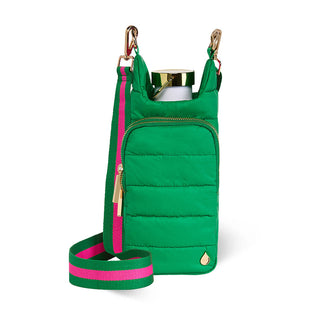 Kelly Green Matte HydroBag® with Pink/Green Strap