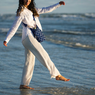 Navy Knot Print HydroBag®