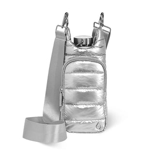 Silver Shiny HydroBag® with Solid Silver Strap