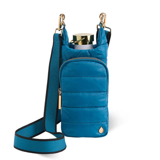 Teal HydroBag® with Teal and Black Striped Strap