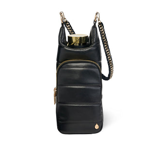 Black Vegan Leather HydroBag® with Strap Bundle