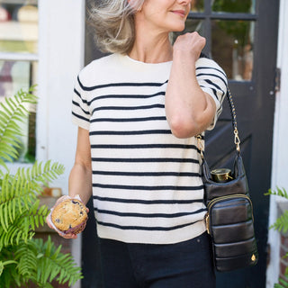 Black Vegan Leather HydroBag® with Strap Bundle