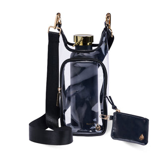 Clear HydroBag® Stadium with Black Trim and Matching Pouch