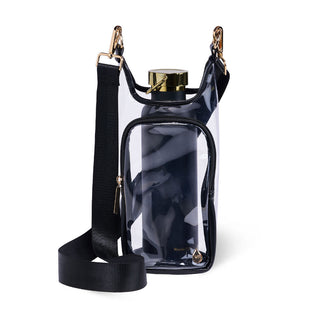 Clear HydroBag® Stadium with Black Trim and Matching Pouch