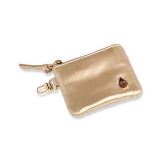 Clear HydroBag® Stadium with Gold Trim and Matching Pouch