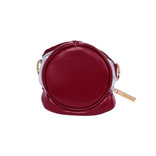 Clear HydroBag® Stadium with Maroon Trim and Matching Pouch