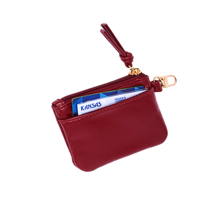 Clear HydroBag® Stadium with Maroon Trim and Matching Pouch