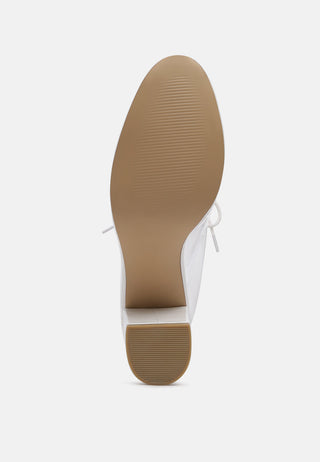 toni clear lace-up ankle boots with block heel