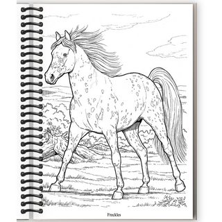 Wonderful World of Horses Coloring Book (Spiral Bound) - By Baano